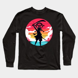 luffy Silhouette Long Sleeve T-Shirt